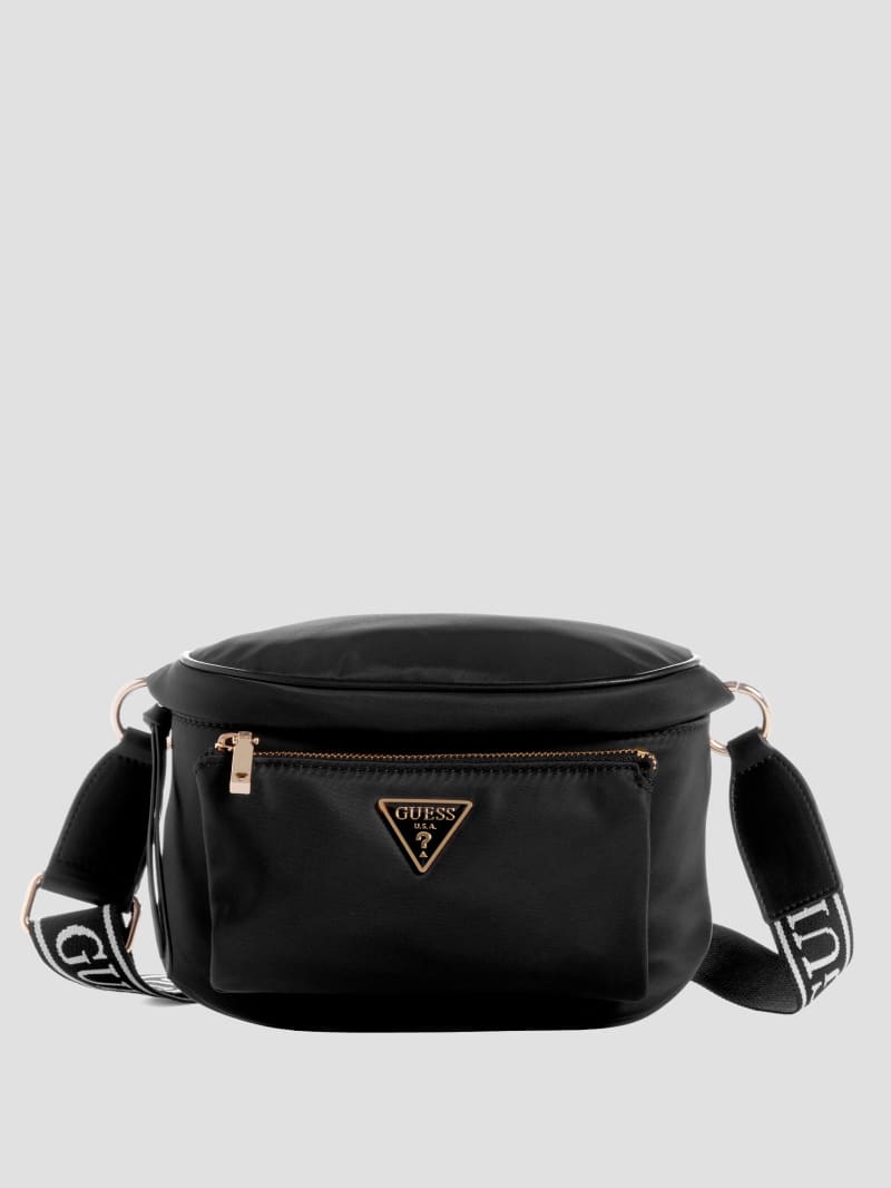 Guess Power Play Mini Sling Bag - Black Guess Power Play Mini Sling Bag - Black
