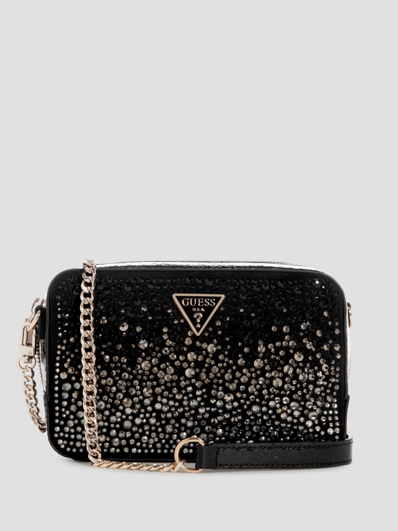 Guess Lua Rhinestone Mini Crossbody - Black Guess Lua Rhinestone Mini Crossbody - Black