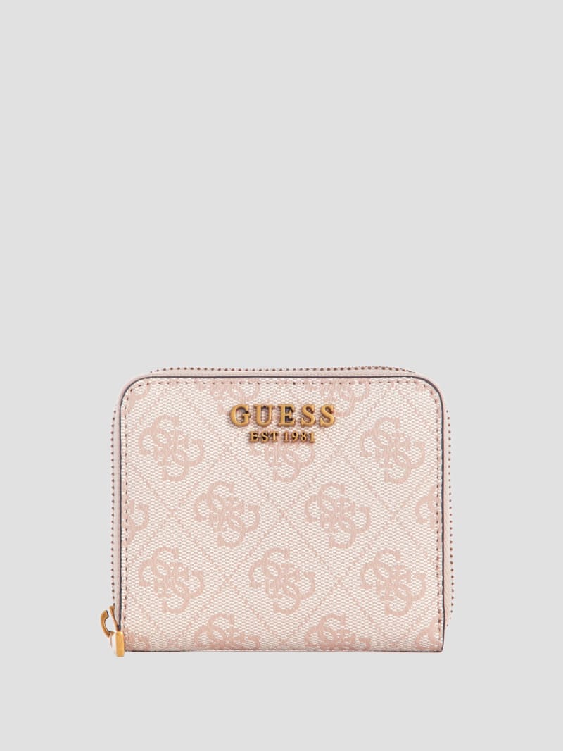 Guess Ginevra Logo Small Zip-Around Wallet - Blush Logo Guess Ginevra Logo Small Zip-Around Wallet - Blush Logo
