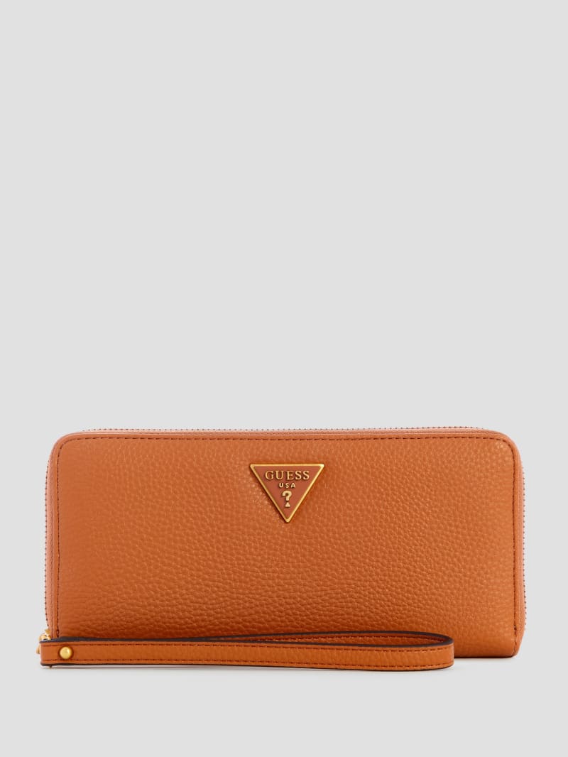 Guess Laryn Large Zip-Around Wallet - Cognac Guess Laryn Large Zip-Around Wallet - Cognac