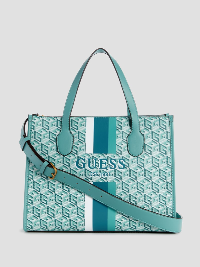 Guess Silvana G Cube Tote - Trinidad Indigo Wash Guess Silvana G Cube Tote - Trinidad Indigo Wash
