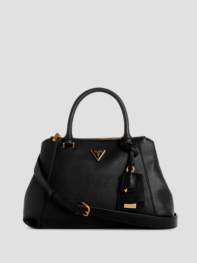 Guess Laryn Pebbled Luxury Satchel - Black Guess Laryn Pebbled Luxury Satchel - Black