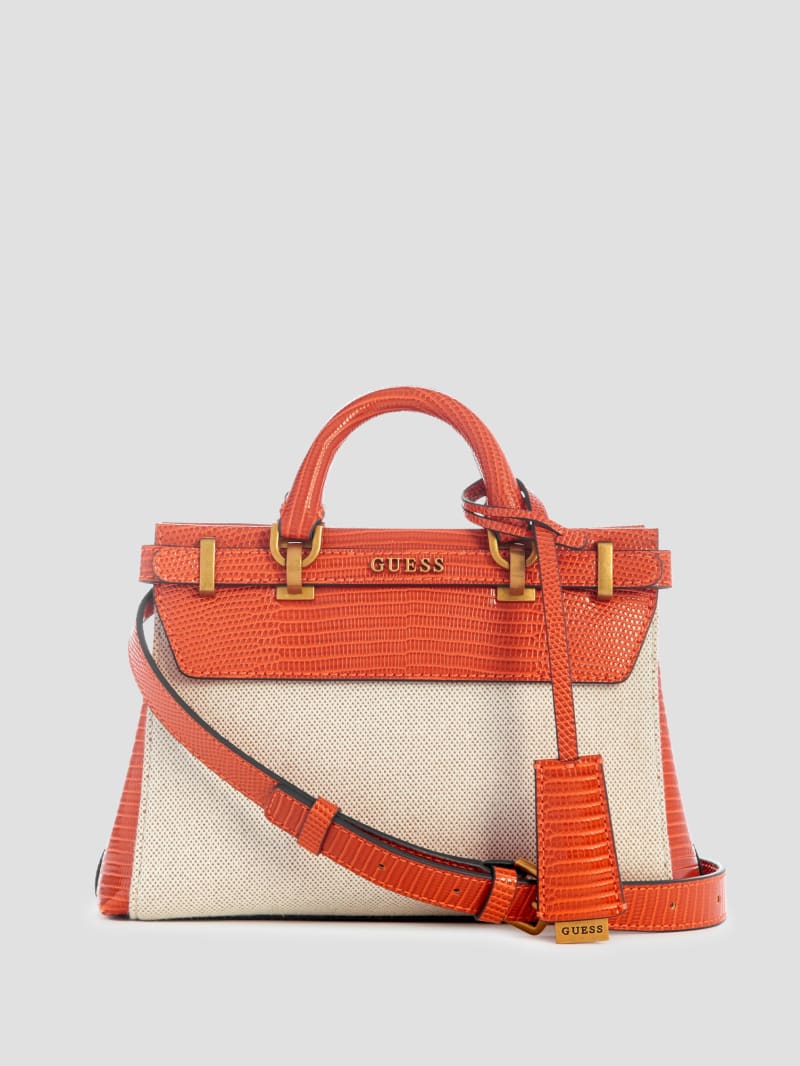 Guess Sestri Canvas Mini Satchel - Nero Guess Sestri Canvas Mini Satchel - Nero