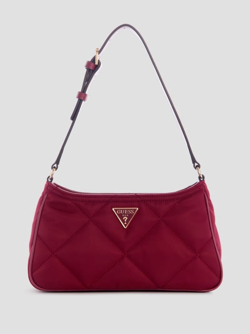 Guess Little Bay Quilted Shoulder Bag - Red Guess Little Bay Quilted Shoulder Bag - Red