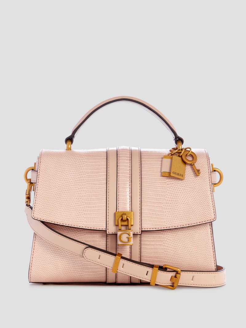 Guess Ginevra Textured Top Handle Crossbody - Light Rose Guess Ginevra Textured Top Handle Crossbody - Light Rose