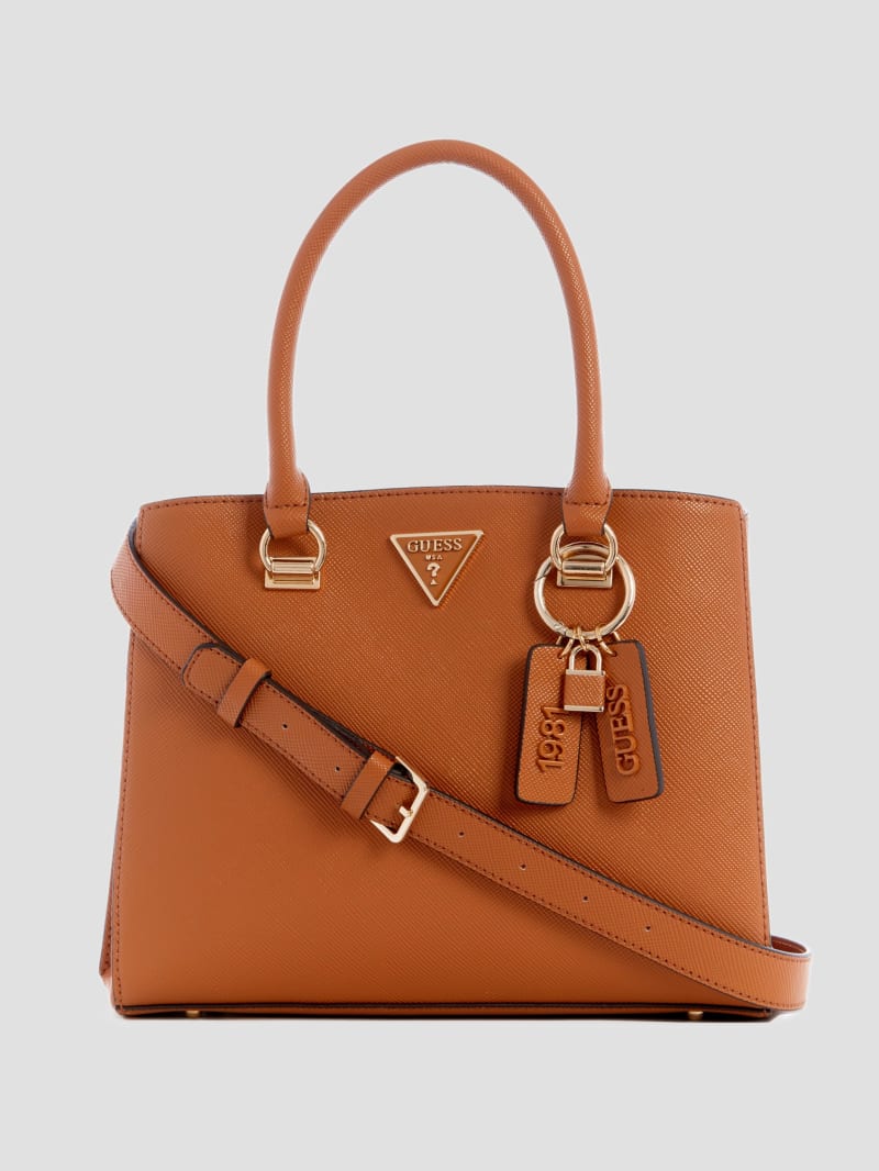Guess Noelle Girlfriend Satchel - Light Cognac Guess Noelle Girlfriend Satchel - Light Cognac