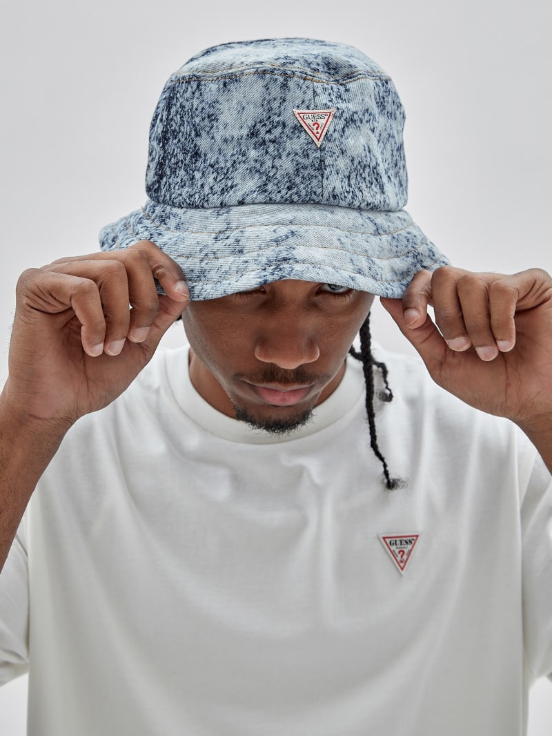 Guess GUESS Originals x Homeboy Upcycled Reversible Bucket Hat - Denim Multi Guess GUESS Originals x Homeboy Upcycled Reversible Bucket Hat - Denim Multi