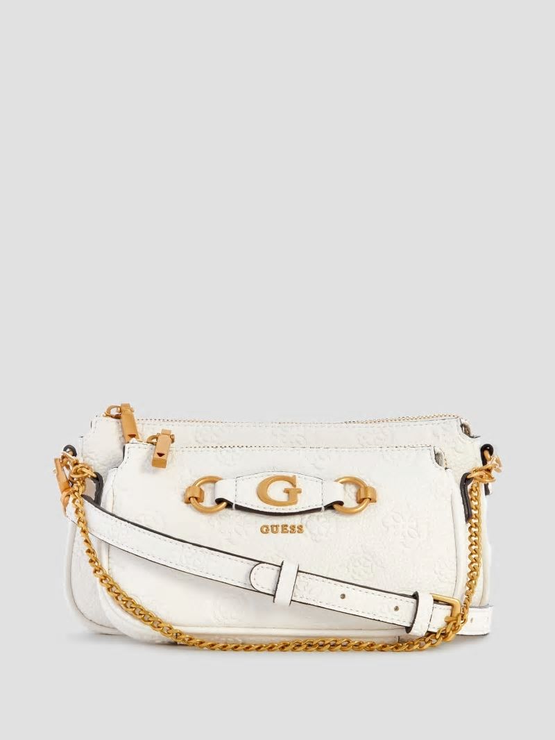 Guess Izzy Double Pouch Crossbody - Steel Guess Izzy Double Pouch Crossbody - Steel
