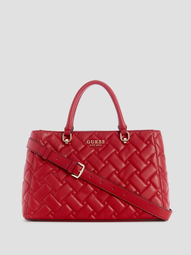 Guess Alanna Girlfriend Satchel - Red Guess Alanna Girlfriend Satchel - Red