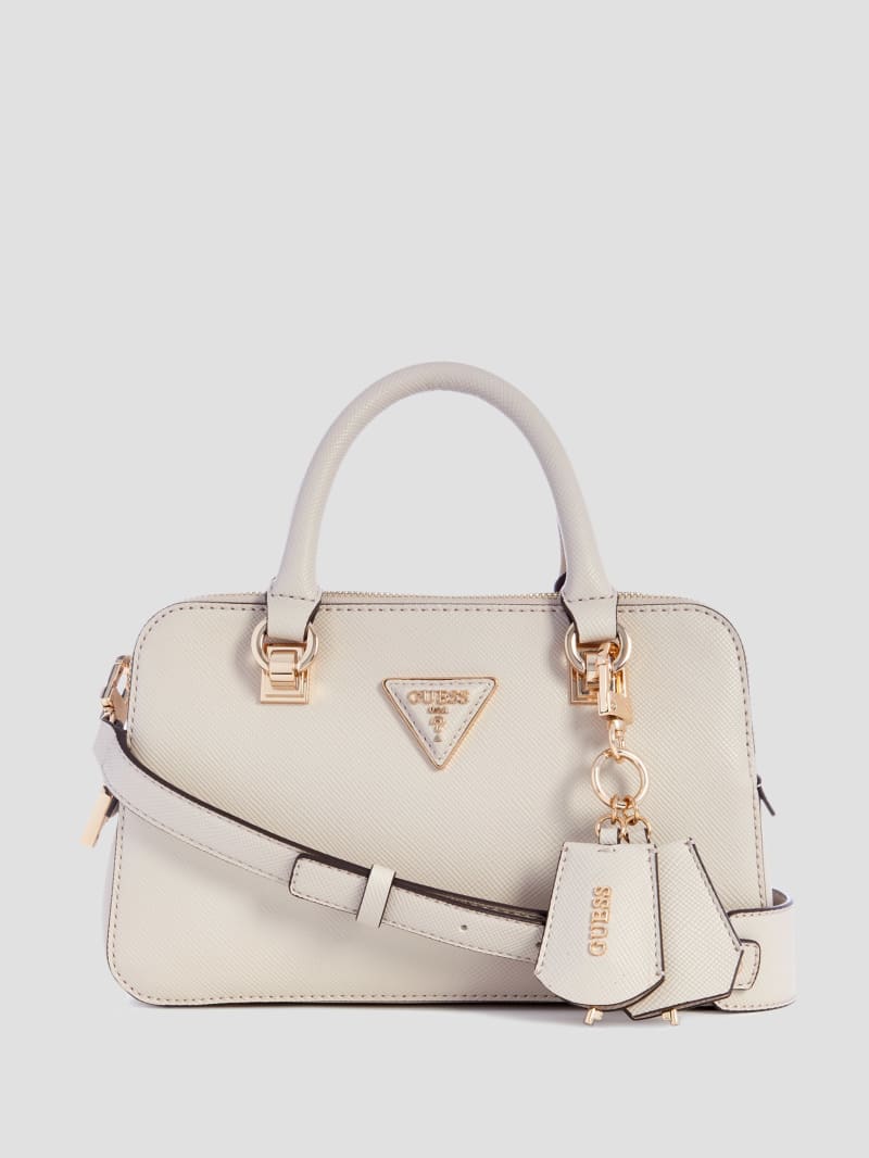 Guess Brynlee Small Status Satchel - White Guess Brynlee Small Status Satchel - White