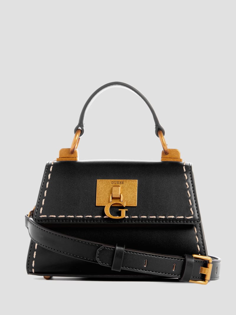 Guess Stephi Mini Fold-Over Crossbody - Black Guess Stephi Mini Fold-Over Crossbody - Black