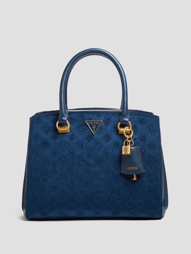 Guess Ales Girlfriend Satchel - Blue Guess Ales Girlfriend Satchel - Blue