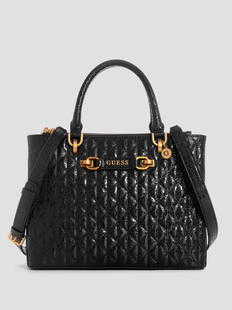 Guess Aveta Status Satchel - Black Guess Aveta Status Satchel - Black