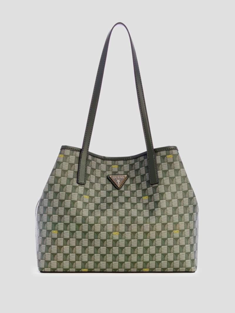 Guess Vikky Geo Signature Tote - Green Guess Vikky Geo Signature Tote - Green