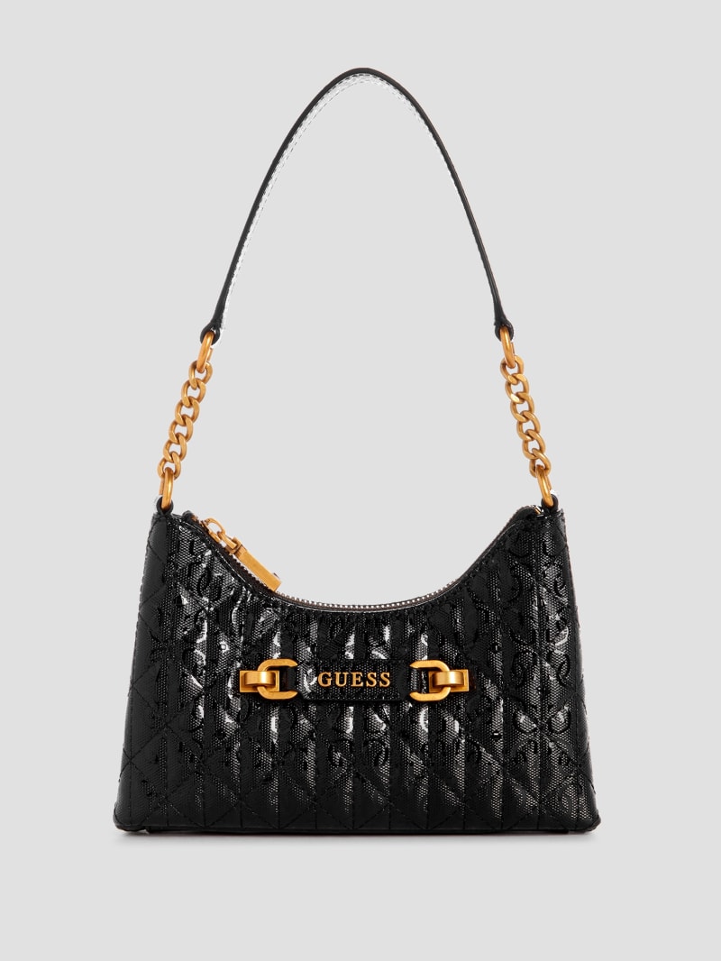 Guess Aveta Mini Top Shoulder Bag - Black Guess Aveta Mini Top Shoulder Bag - Black