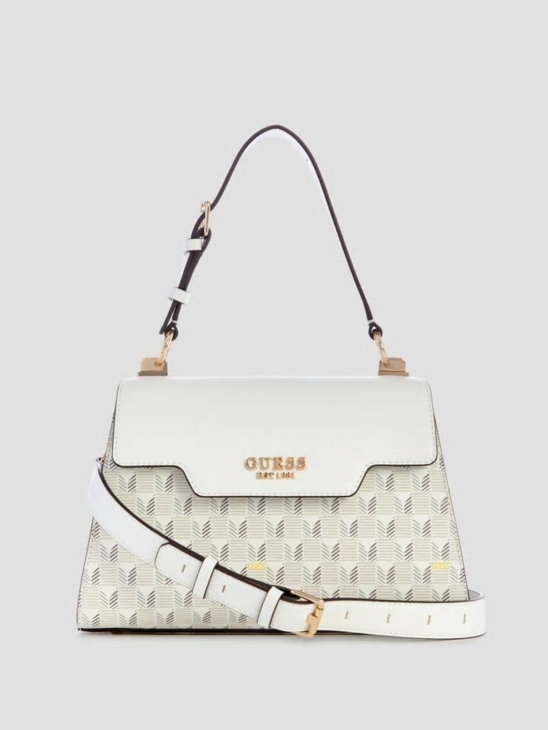 Guess Hallie Mini Fold-Over Flap Crossbody - Steel Guess Hallie Mini Fold-Over Flap Crossbody - Steel