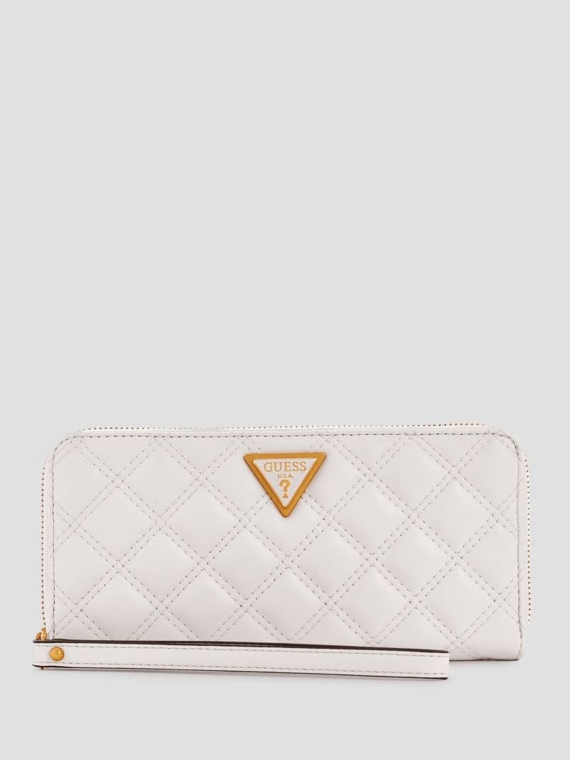 Guess Giully Large Zip-Around Wallet - Ivory Guess Giully Large Zip-Around Wallet - Ivory