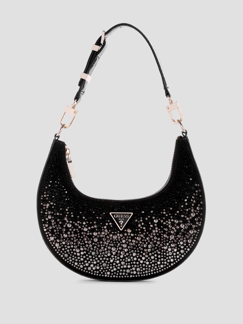 Guess Lua Rhinestone Shoulder Bag - Black Guess Lua Rhinestone Shoulder Bag - Black