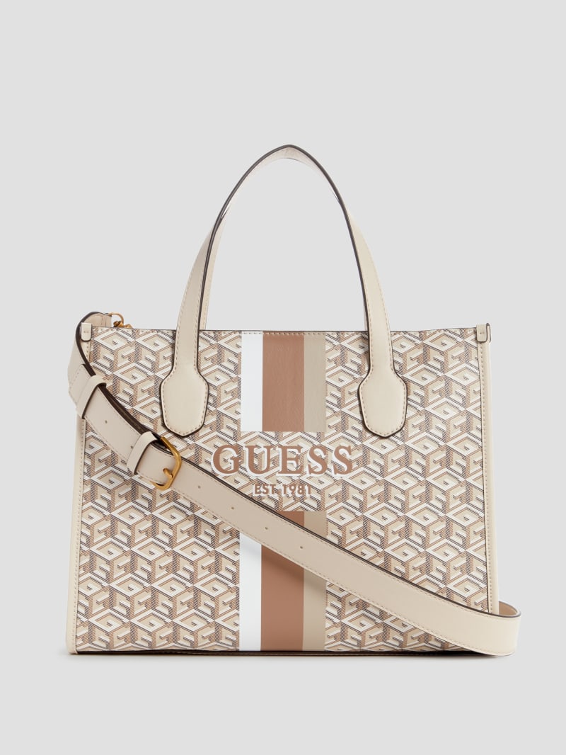 Guess Silvana G Cube Tote - Saddle Guess Silvana G Cube Tote - Saddle