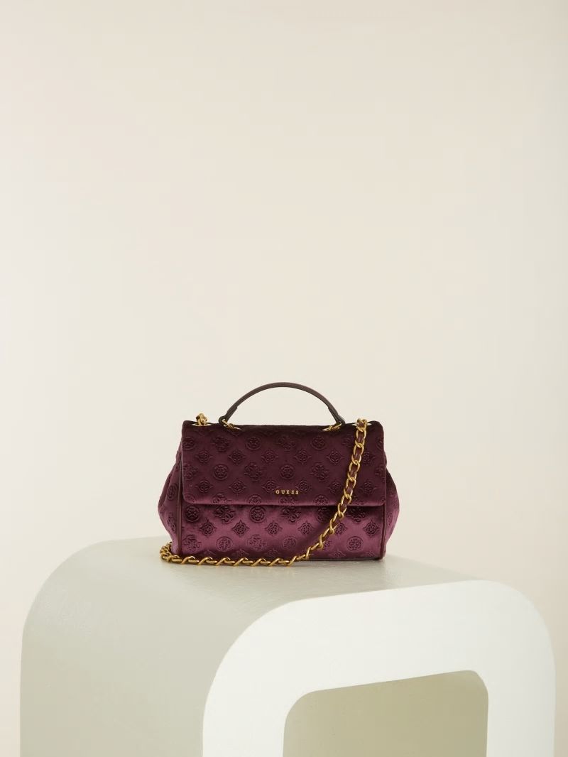 Guess Kimi Logo Convertible Crossbody - Plu Guess Kimi Logo Convertible Crossbody - Plu