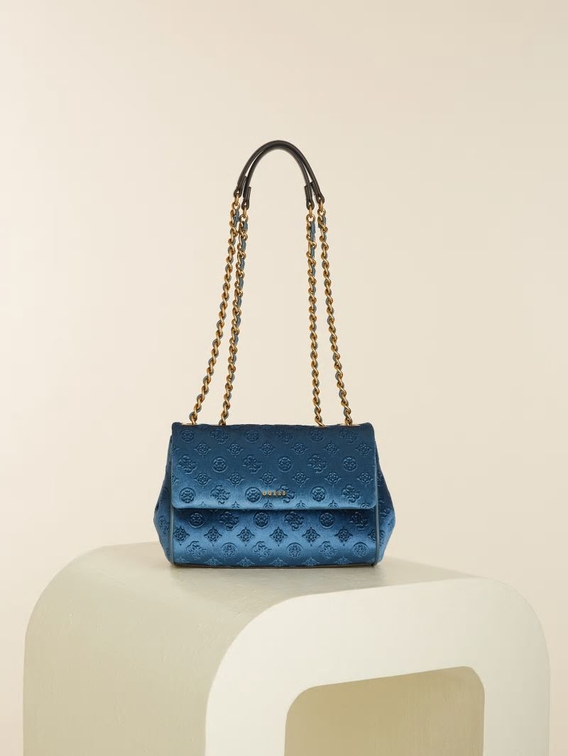 Guess Kimi Logo Convertible Crossbody - Jaded Guess Kimi Logo Convertible Crossbody - Jaded