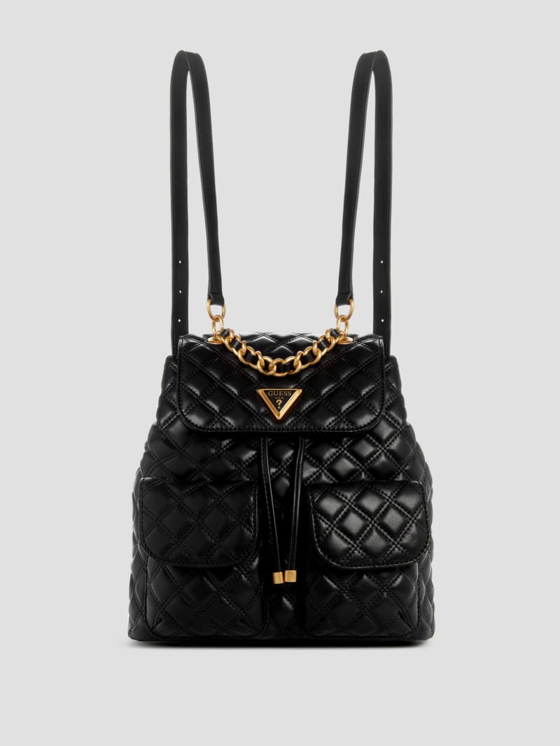 Guess Giully Quilted Backpack - Black Guess Giully Quilted Backpack - Black