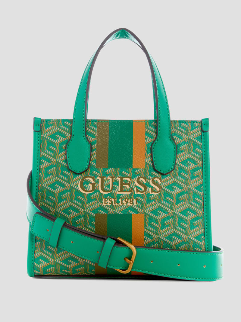 Guess Silvana Mini Totes - Forest Logo Guess Silvana Mini Totes - Forest Logo