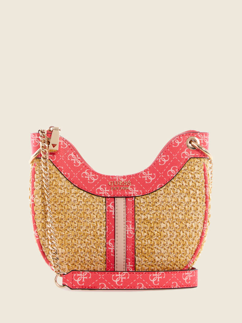 Guess Kasinta Raffia Mini Hobo Bag - Cali Wash Guess Kasinta Raffia Mini Hobo Bag - Cali Wash