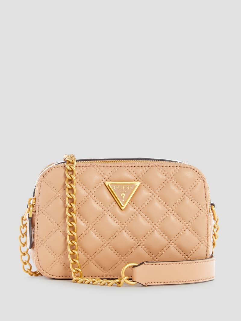 Guess Giully Quilted Camera Crossbody - Beige Overflow Guess Giully Quilted Camera Crossbody - Beige Overflow