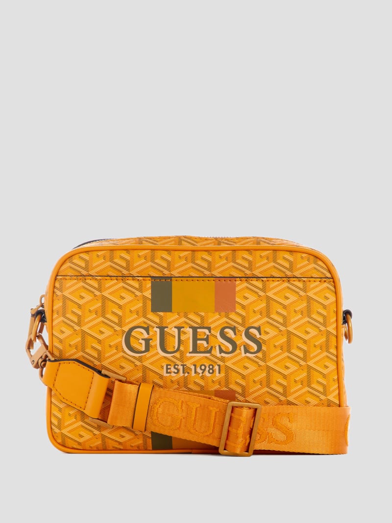 Guess Vikky Camera Bag - Yellow Logo Guess Vikky Camera Bag - Yellow Logo