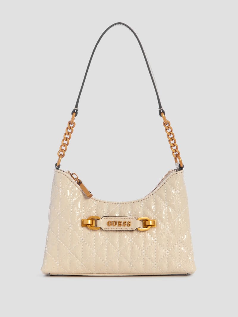 Guess Aveta Mini Top Shoulder Bag - White Guess Aveta Mini Top Shoulder Bag - White