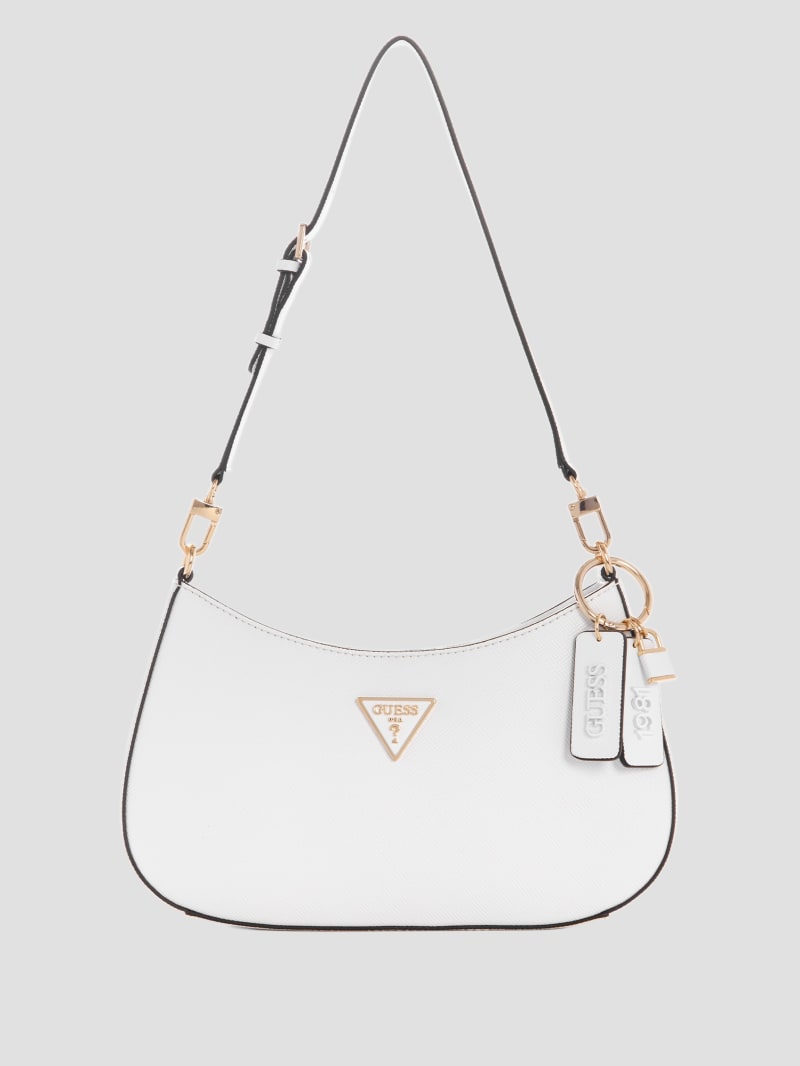 Guess Noelle Shoulder Bag - White Guess Noelle Shoulder Bag - White