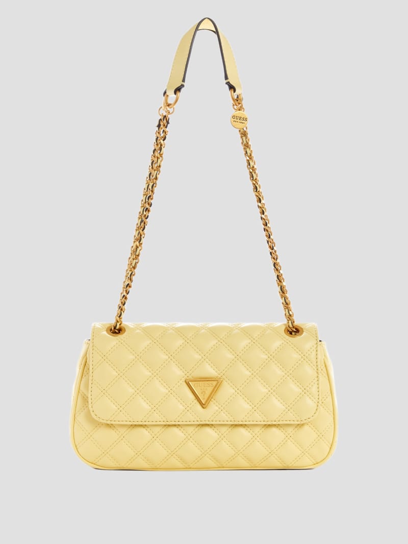Guess Giully Quilted Convertible Crossbody - Yellow Guess Giully Quilted Convertible Crossbody - Yellow