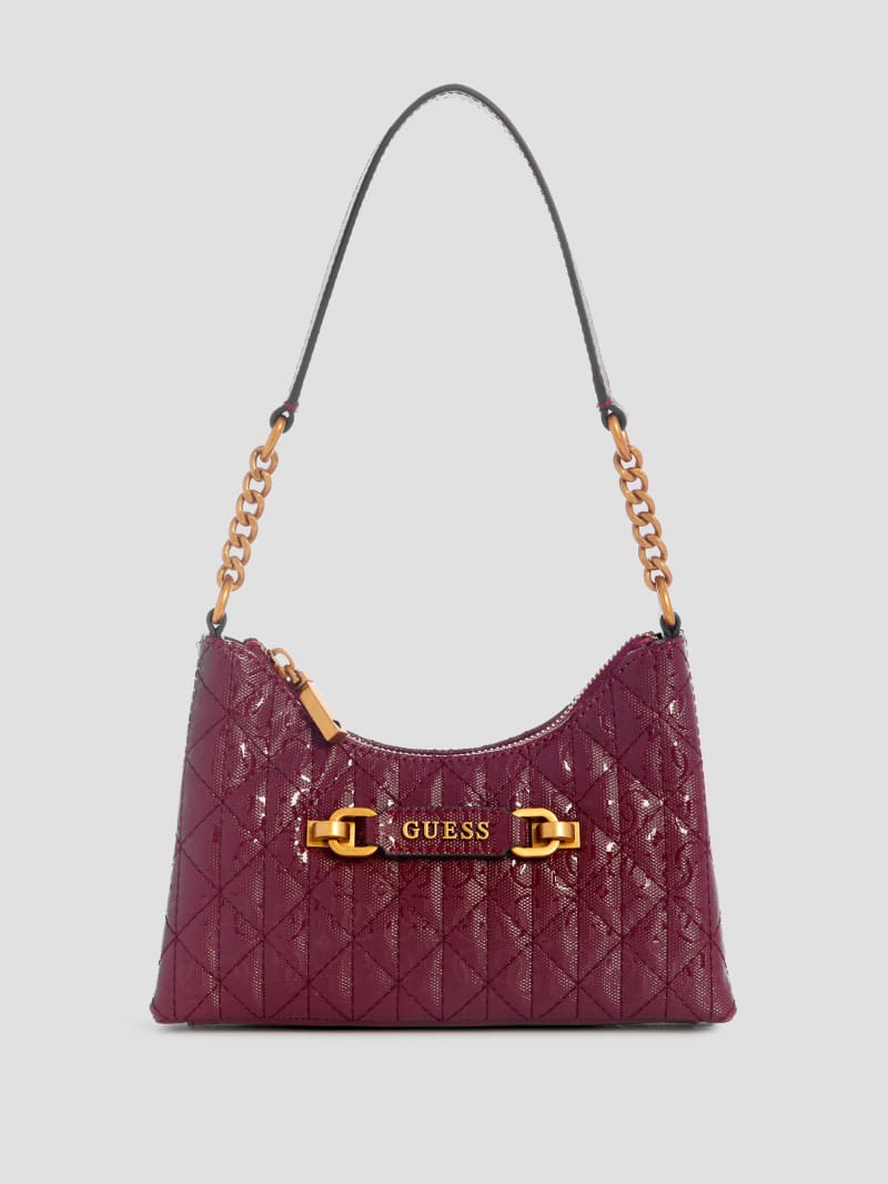 Guess Aveta Mini Top Shoulder Bag - Burgundy Guess Aveta Mini Top Shoulder Bag - Burgundy