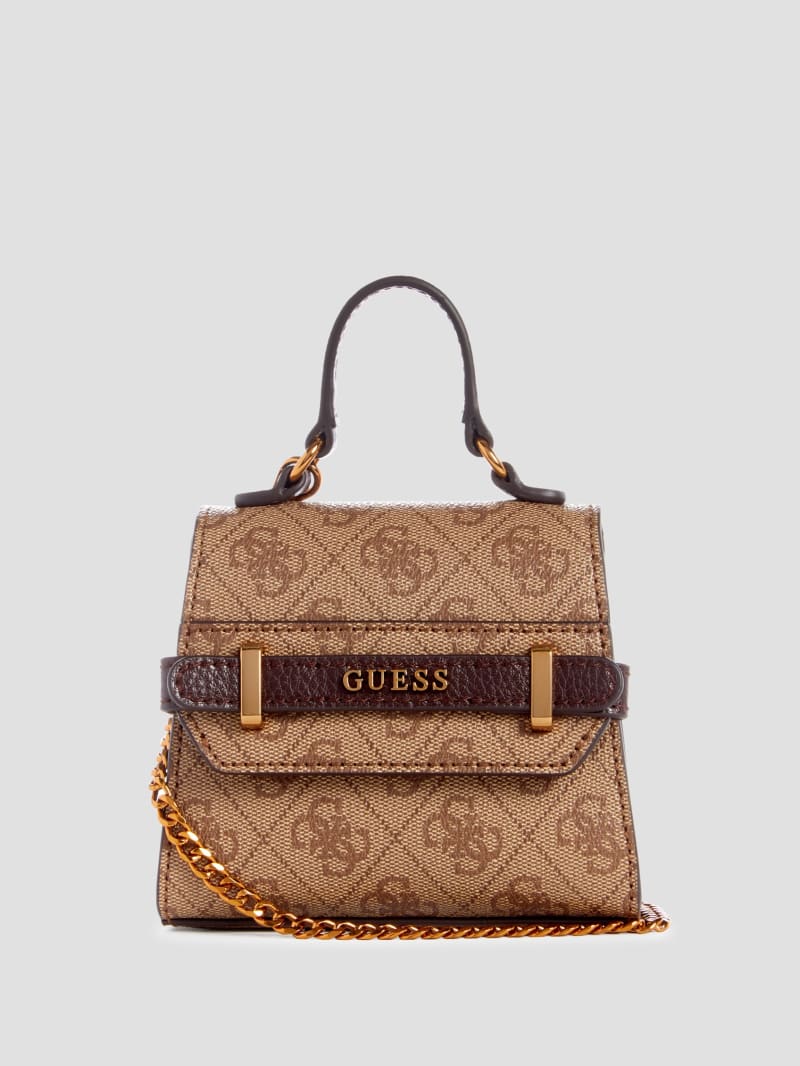 Guess Sestri Quattro G Micro Mini Satchel - Light Vintage Guess Sestri Quattro G Micro Mini Satchel - Light Vintage