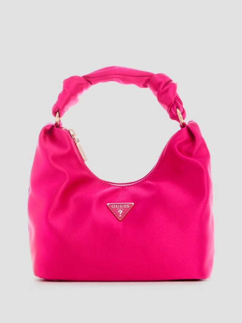 Guess Velina Satin Hobo Bag - Light/Pastel Purple Guess Velina Satin Hobo Bag - Light/Pastel Purple