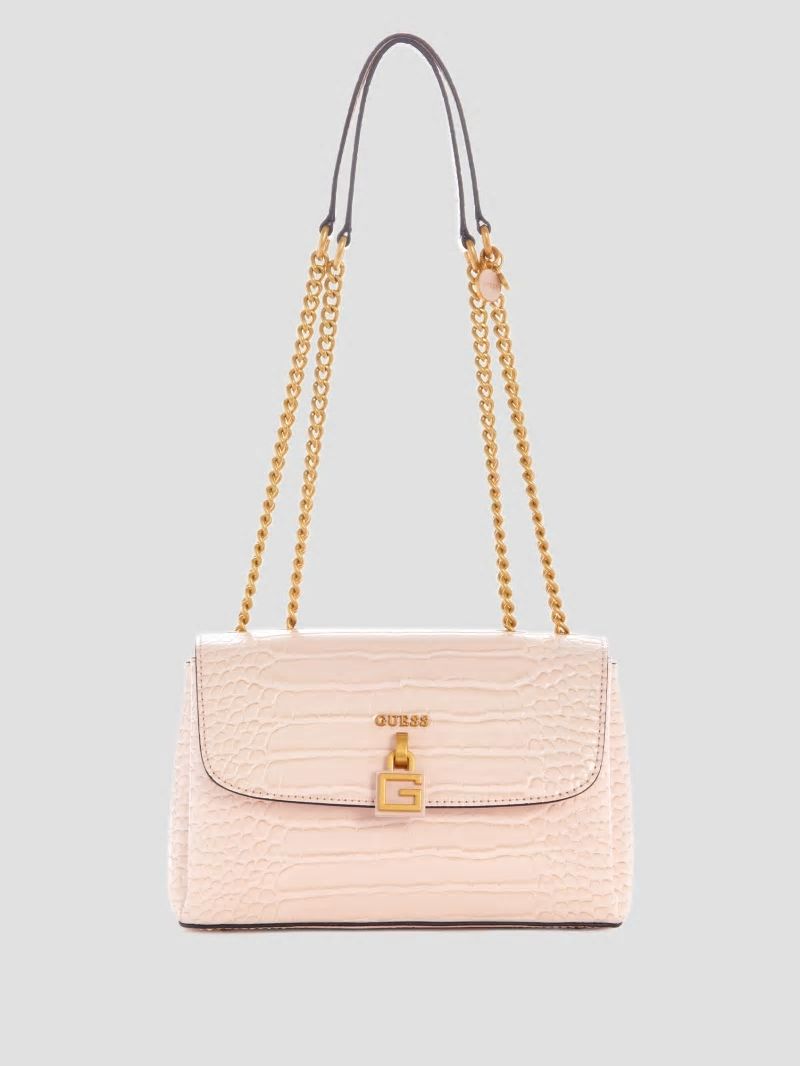 Guess Montreal Faux-Crocodile Convertible Crossbody - Bleu/Palermo Wash Guess Montreal Faux-Crocodile Convertible Crossbody - Bleu/Palermo Wash