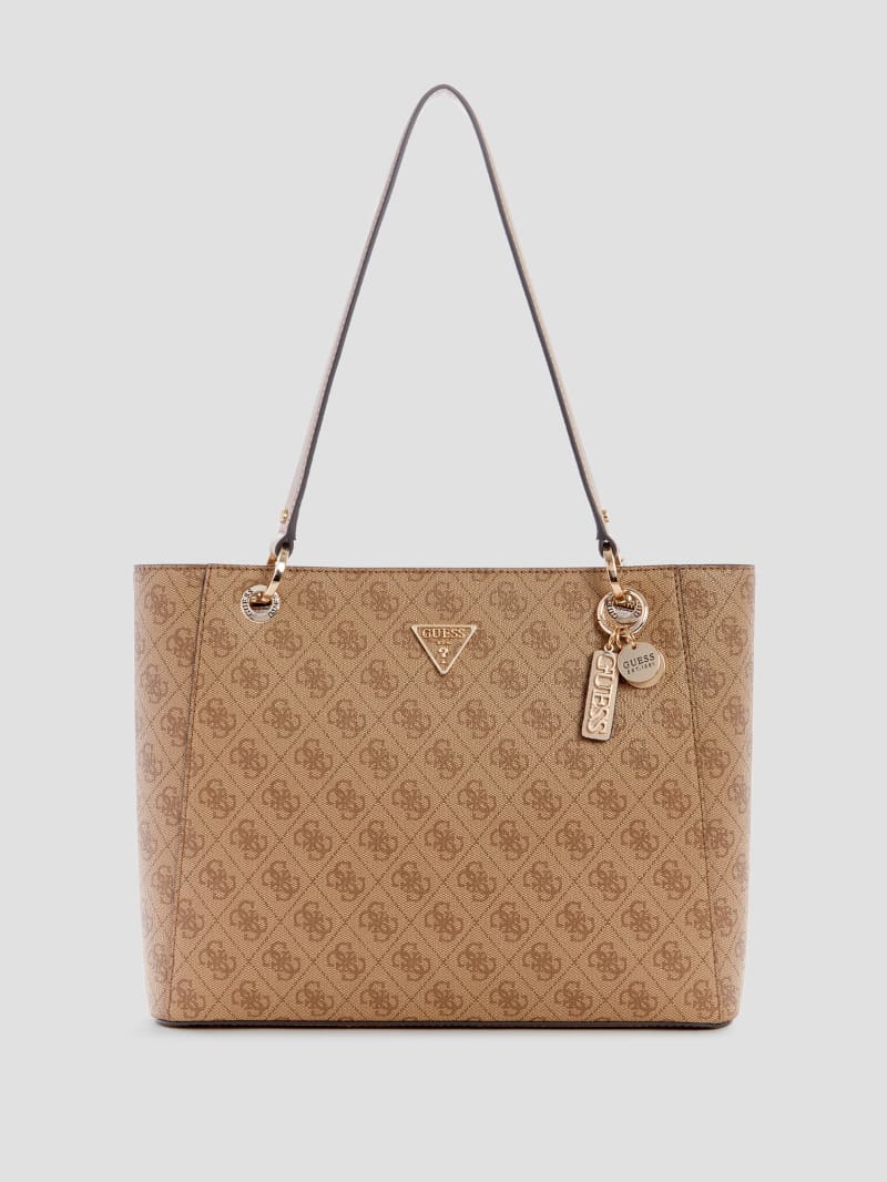 Guess Noelle Quattro G Noel Tote - Latte Logo Guess Noelle Quattro G Noel Tote - Latte Logo