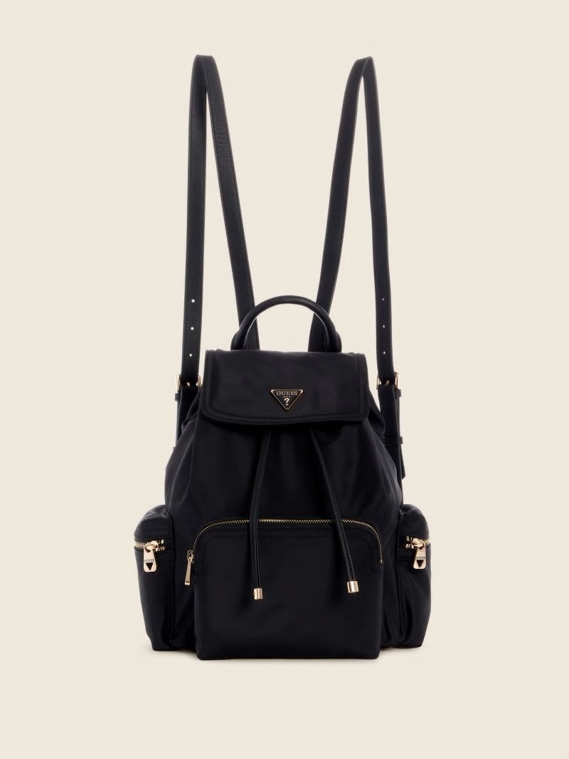 Guess Eco Gemma Backpack - Black Floral Print Guess Eco Gemma Backpack - Black Floral Print