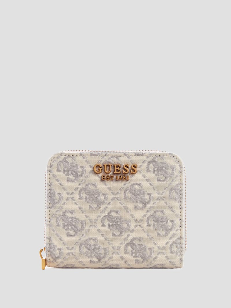 Guess Izzy Small Zip-Around Wallet - Dove Logo Guess Izzy Small Zip-Around Wallet - Dove Logo