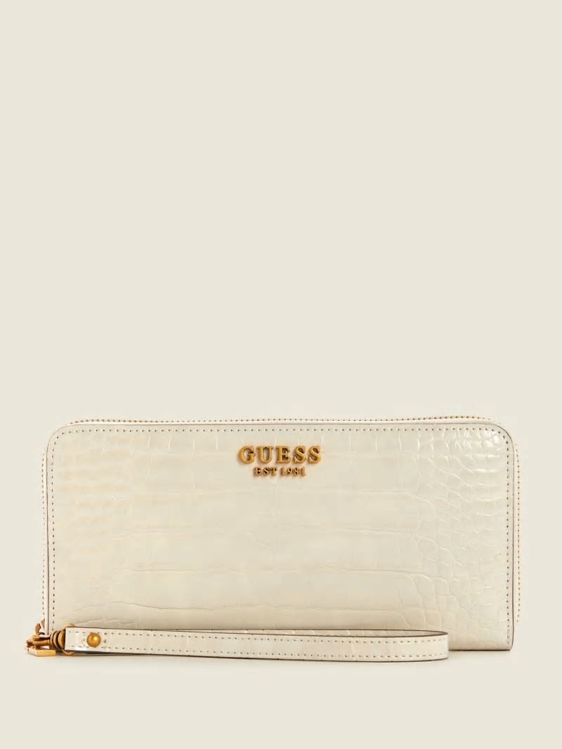 Guess Laurel Large Zip-Around Wallet - Brun/ Egyptian Brown Guess Laurel Large Zip-Around Wallet - Brun/ Egyptian Brown