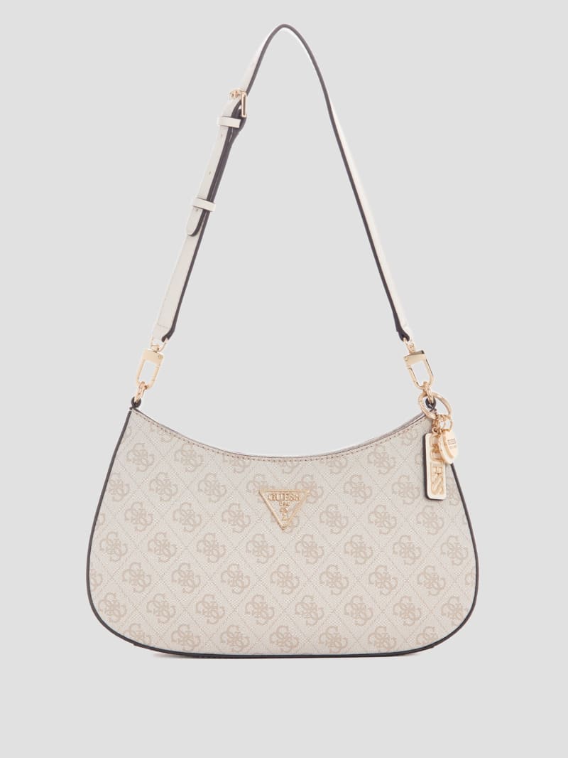 Guess Noelle Quattro G Shoulder Bag - Dove Logo Guess Noelle Quattro G Shoulder Bag - Dove Logo