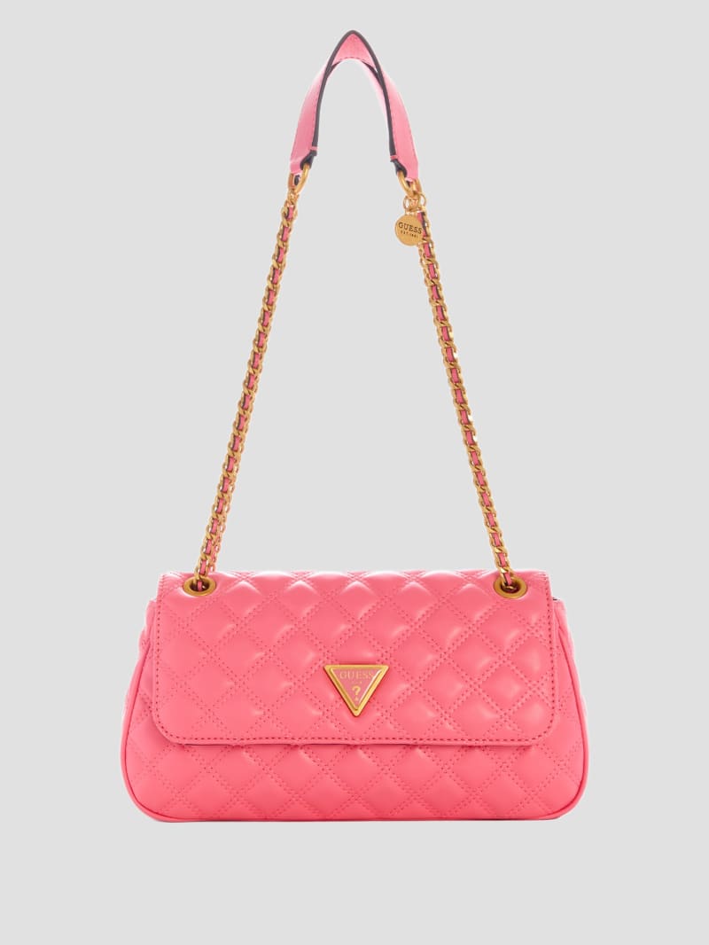 Guess Giully Quilted Convertible Crossbody - Watermelon