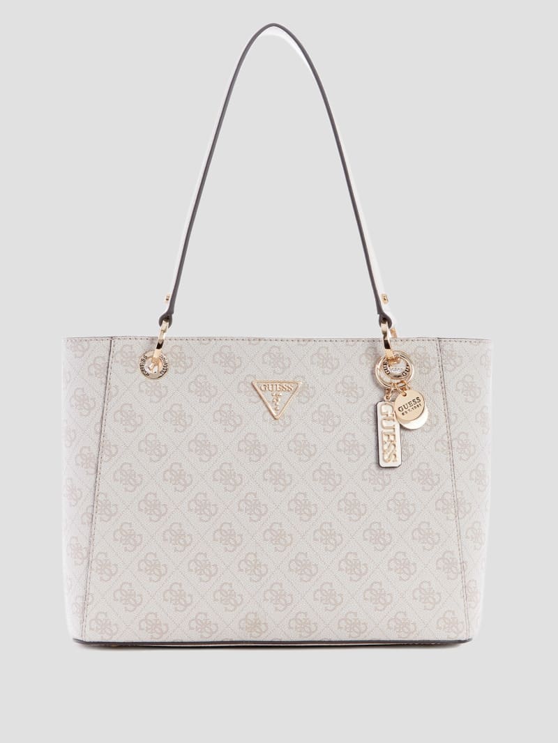Guess Noelle Quattro G Small Noel Tote - Dove Logo Guess Noelle Quattro G Small Noel Tote - Dove Logo