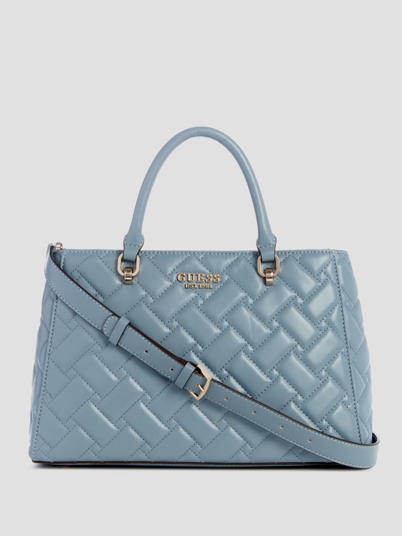 Guess Alanna Girlfriend Satchel - Light Denim Guess Alanna Girlfriend Satchel - Light Denim