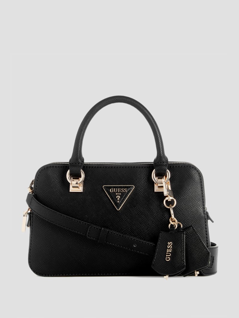 Guess Brynlee Small Status Satchel - Black Guess Brynlee Small Status Satchel - Black