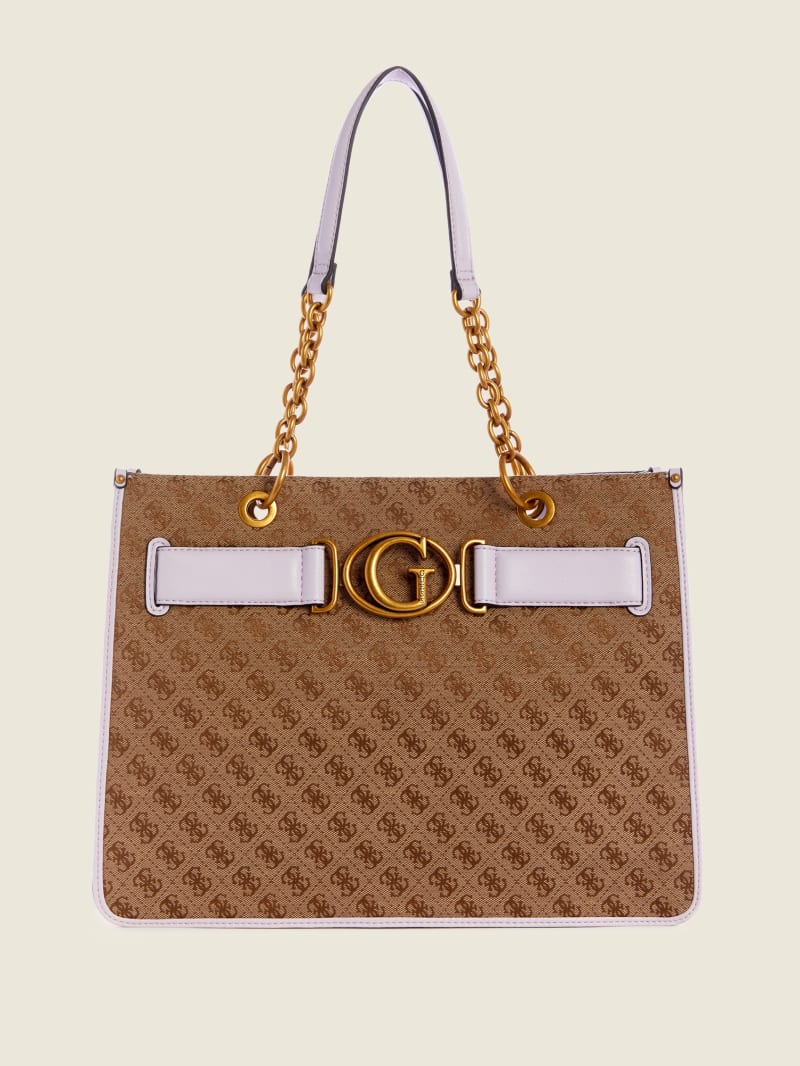 Guess Aviana Tote - Latte/Lilac Guess Aviana Tote - Latte/Lilac