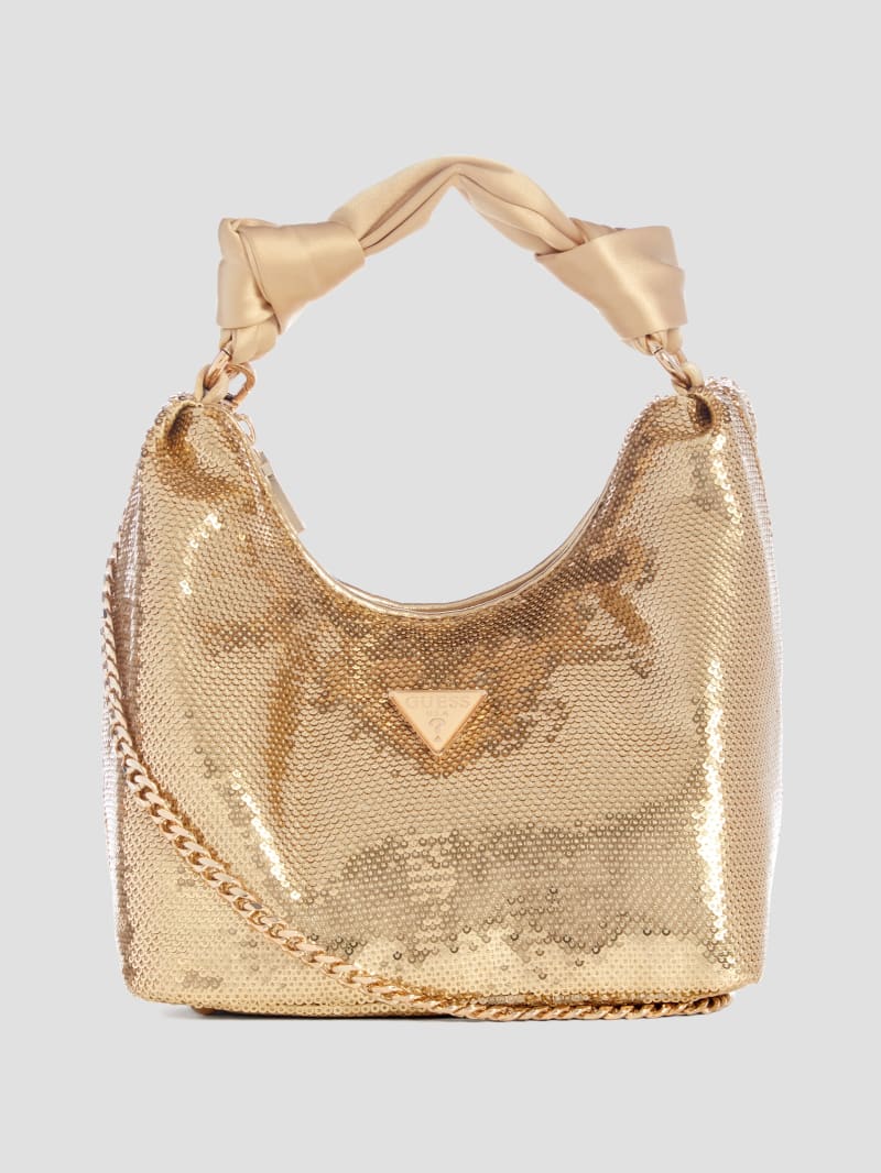 Guess Velina Sequin Hobo Bag - Gold Guess Velina Sequin Hobo Bag - Gold