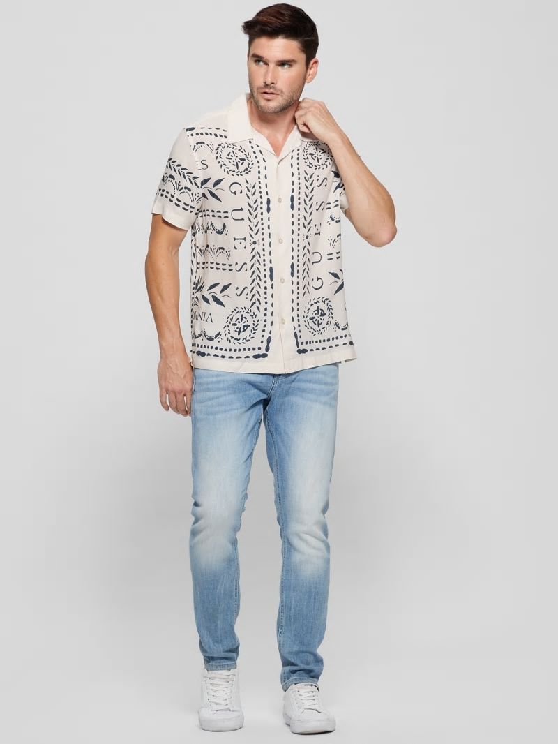 Guess Eco Rayon GUESS Tribe Shirt - Guess Tribe Guess Eco Rayon GUESS Tribe Shirt - Guess Tribe