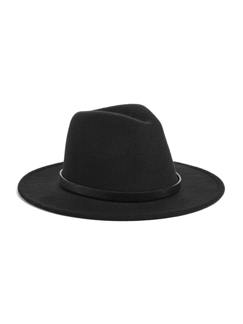 Guess Amera Fedora Hat - Black Guess Amera Fedora Hat - Black